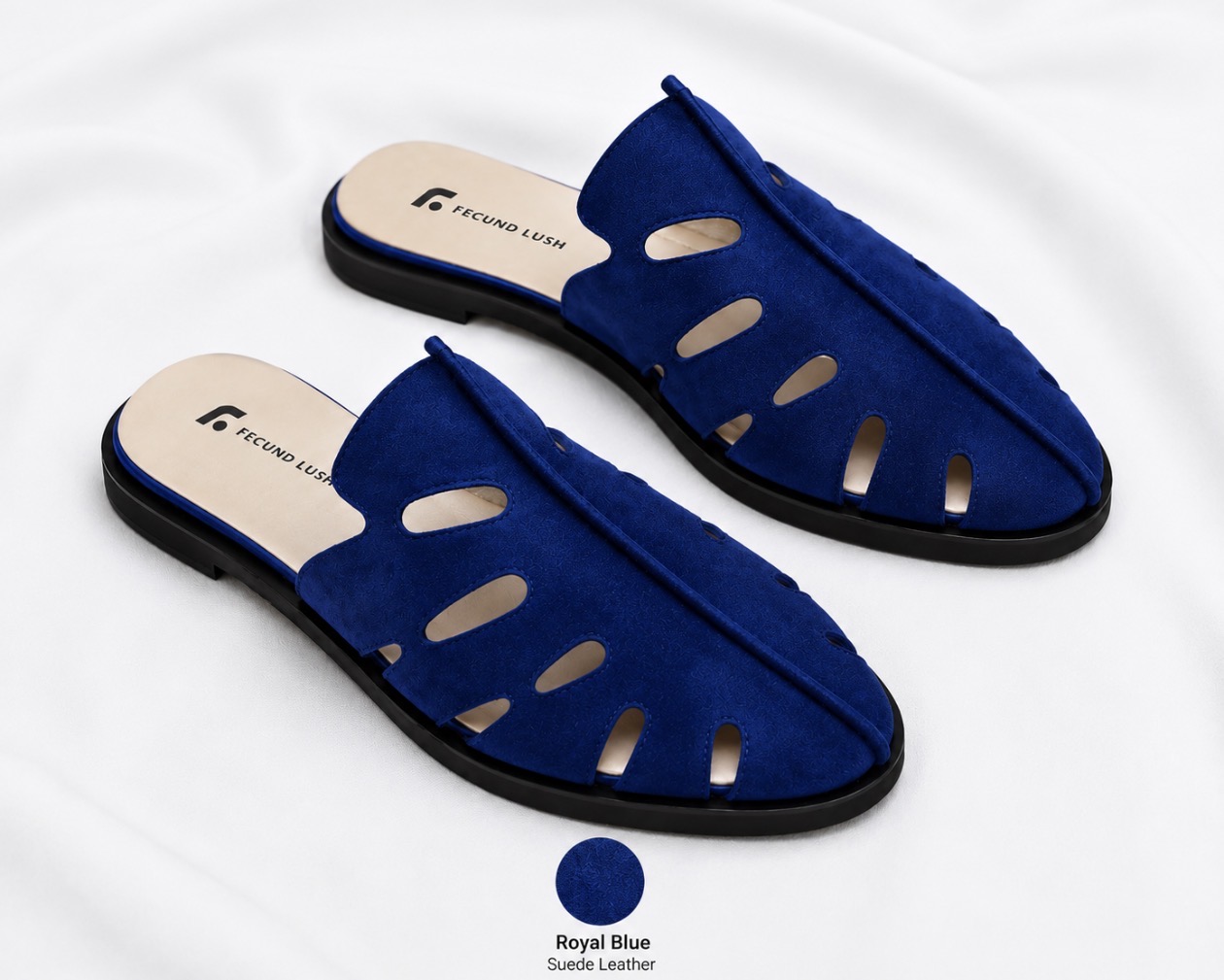 FL Leaf Mule — Royal Blue