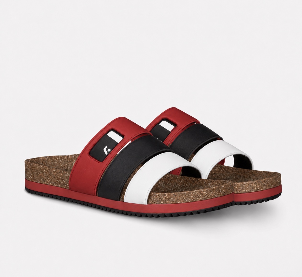 FL Birkins Slide — Red/Black/White
