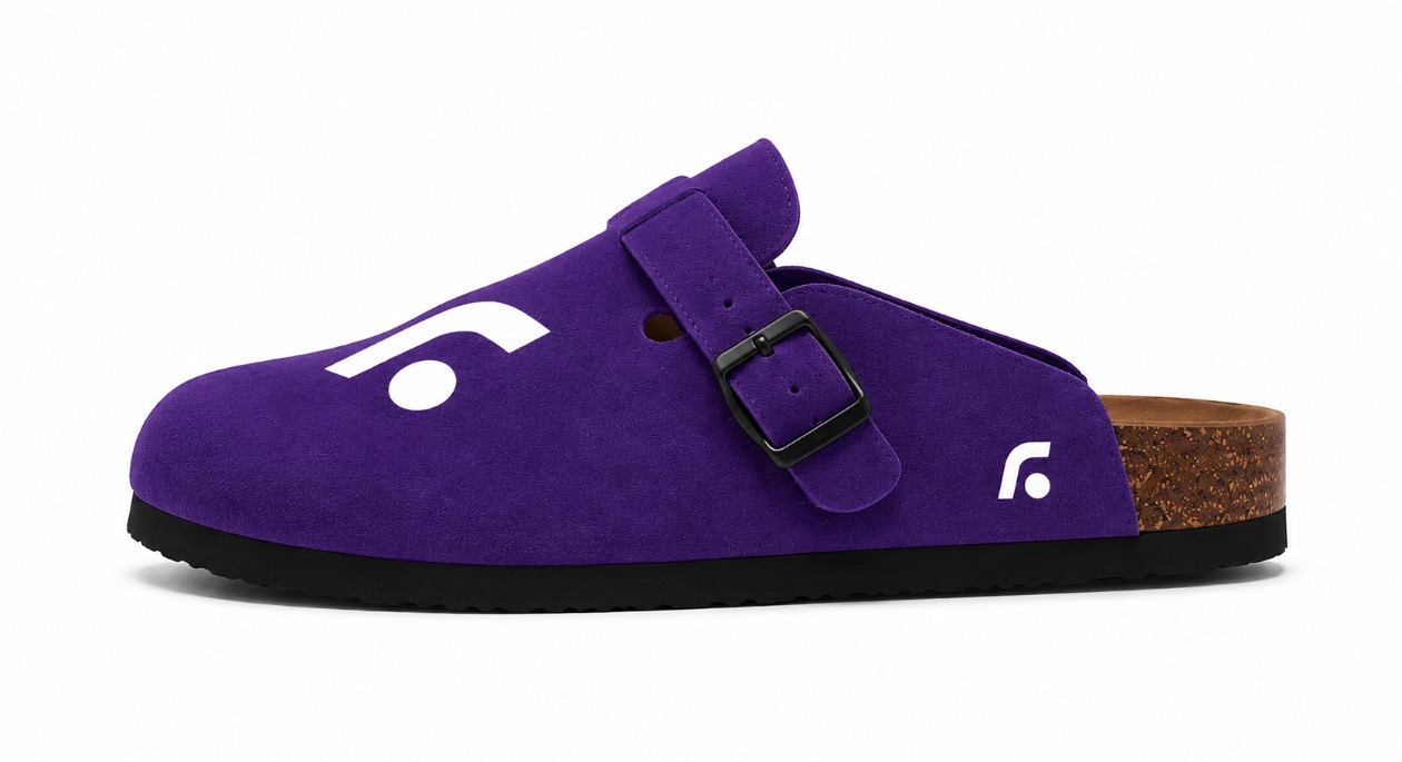 FL Logo Clog Purple — Side View